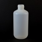 6 oz 24/410 Boston Round Natural HDPE Bottle