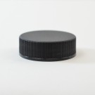 33/400 Black Ribbed Straight PP Cap / Unlined - 4000/Case