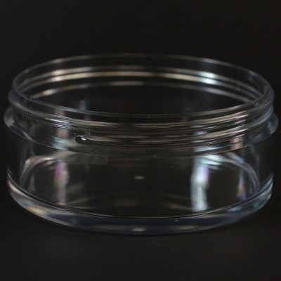8 oz 100/400 Low Profile Clear PET Jar