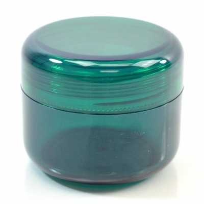 2 oz 53 MM Emerald Thick Wall Round Base SAN Jar