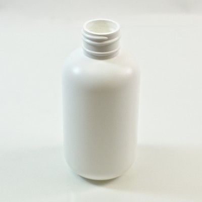 4 oz 24/410 Boston Round White HDPE Bottle