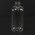 8 oz 24/410 Boston Round Clear PET Bottle