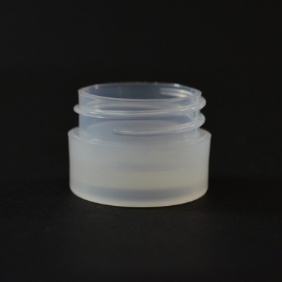 1/8 oz 33/400 Natural Thick Wall Straight Base PP Jar