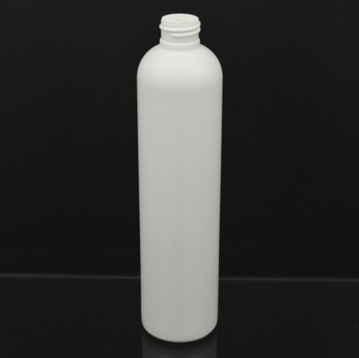 10 oz 24/410 Imperial Round White HDPE Bottle