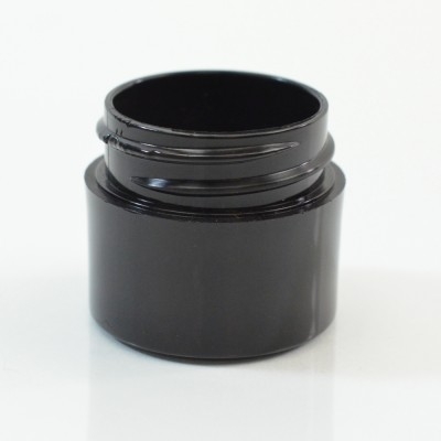 1/4 oz 33/400 Black Thick Wall Straight Base PP Jar