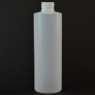 8 oz 24/410 Cylinder Round Natural HDPE Bottle