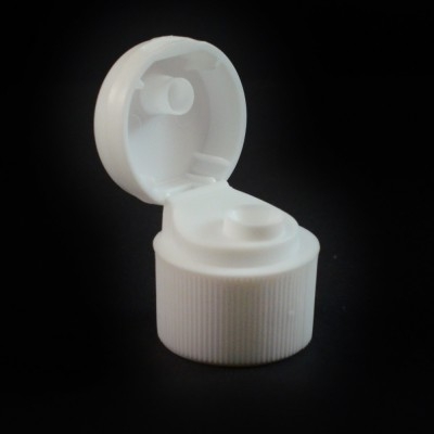 24/410 Ribbed White Snaptop Dispensing PP Cap