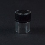 1/3 DRAM Screw Thread Clear Glass Vial 13/425