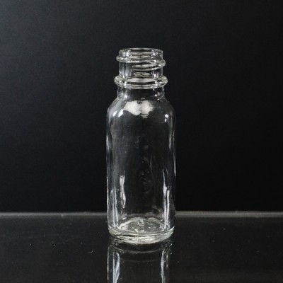 1/2 oz Boston Round 18/400 Clear Glass Bottle