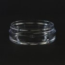 1 OZ 70/400 Thick Wall Straight Base Clear PS Jar - 420/Case