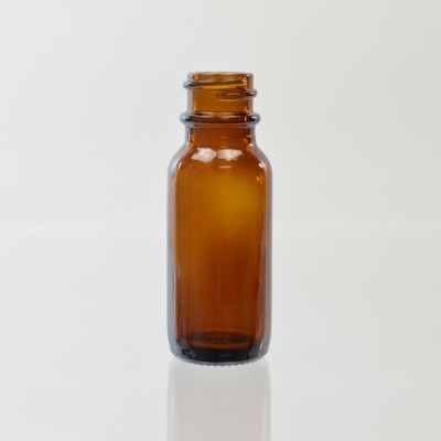 1/2 OZ Boston Round 18/400 Amber Glass Bottle - 540/case