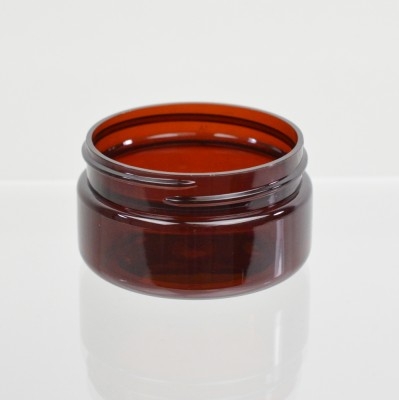 2 oz 58/400 Low Profile Amber PET Jar