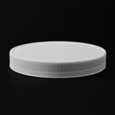 110/400 White Ribbed Straight PP Cap / F217 Liner - 216/Case