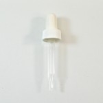 18/400 White Glass Dropper Assembly 7 X 66