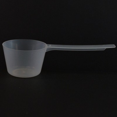 70 cc Plastic Measuring Scoop Natural Long Handle 3.786 X 2.286 X 1.524