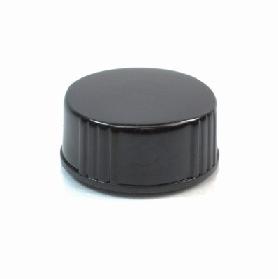 24/400 Black Phenolic Cap Flat Foam Liner