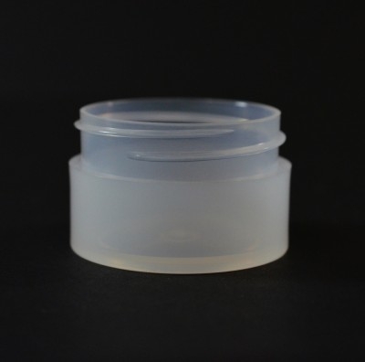 1/2 oz 43/400 Natural Thick Wall Straight Base PP Jar