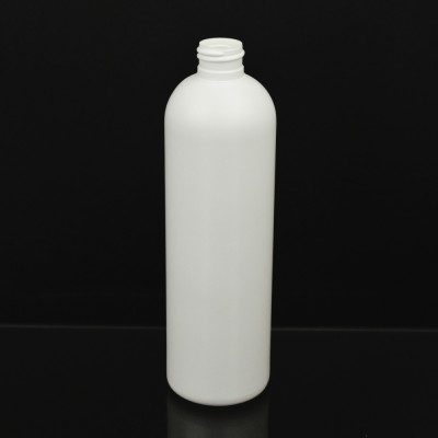 16 oz 24/410 Royalty Round White HDPE Bottle