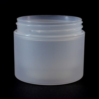 2 oz 58/400 Double Wall Straight Base Natural PP Jar