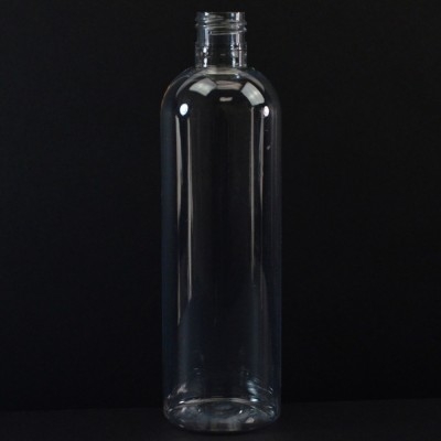 12 oz 24/415 Cosmo Round Clear PET Bottle