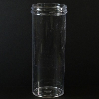 12 oz 63/400 Regular Wall Straight Base Clear PS Jar