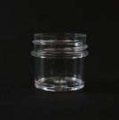 1/4 oz 33/400 Regular Wall Straight Base Clear PS Jar