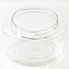 8 oz 70/400 Palermo Oval Clear PET Jar