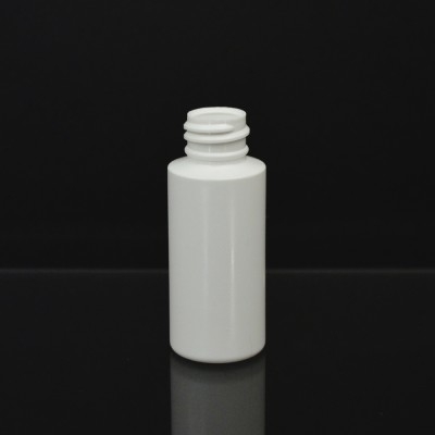 1 OZ 20/410 Cylinder Round White HDPE Bottle - 1900/case