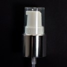 24/415 Treatment Pump Shiny Silver/White/Clear Hood