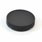 58/400 Black Ribbed Straight PP Cap / PS Liner - 1100/Case