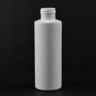 4 oz 24/410 Cylinder Round White HDPE Bottle