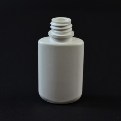 0.25 oz 13/415 W/R Drug Oval White HDPE Bottle