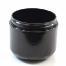 4 oz 70/400 Double Wall Round Base Black PP Jar