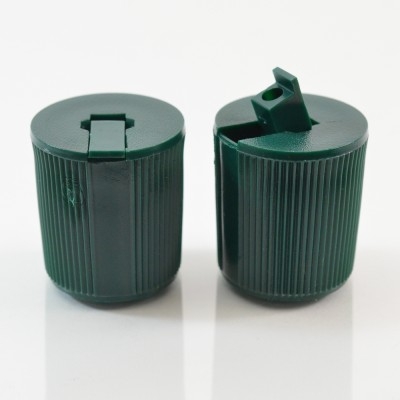 22/415 Dark Green Dispensing Spouted Cap PS-217 Land Seal PP