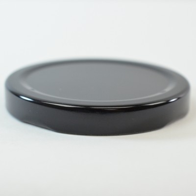 63/2030 Regular Twist Open Black Metal Cap / Plastisol Liner