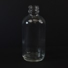 4 oz Boston Round 22/400 Clear Glass Bottle