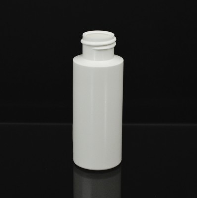 2 oz 20/410 Cylinder Round White HDPE Bottle