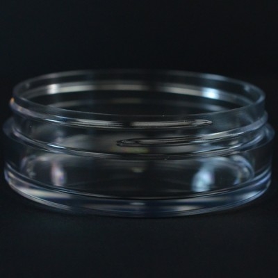 75 ML 75 MM Heavy Wall Low Profile Clear PETG Jar