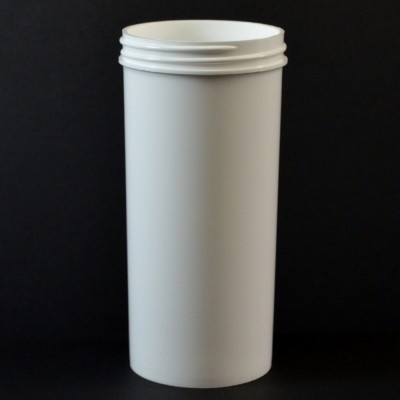 10 oz 63/400 Regular Wall Straight Base White PP Jar