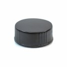 28/400 Black Phenolic Cap Flat Foam Liner