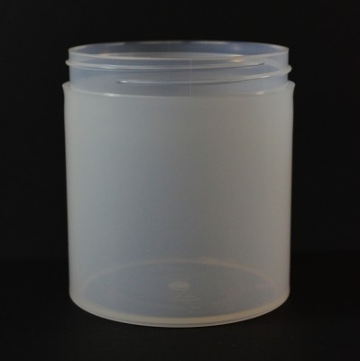 16 oz 89/400 Natural Thick Wall Straight Base PP Jar