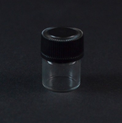 1/3 DRAM Screw Thread Clear Glass Vial 13/425