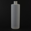 12 OZ 24/410 Cylinder Round Natural HDPE Bottle  - 327/case