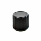 15/415 Nail Polish PP Cap Olona Ribbed Black