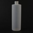 12 oz 24/410 Cylinder Round Natural HDPE Bottle