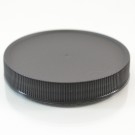 70/400 Black Ribbed Straight PP Cap / Unlined - 760/Case