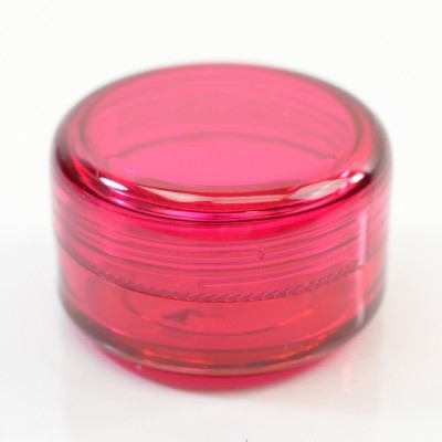 1/2 oz 43 MM Pink Thick Wall Round Base SAN Jar