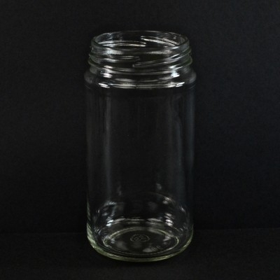 NMS 4 Ounce Glass Tall Straight Sided Spice/Canning Paragon Jars - Case of  12 - With 48mm Gold Lids