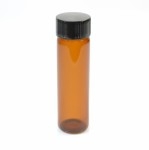 4 DRAM Screw Thread Amber Glass Vial 18/400