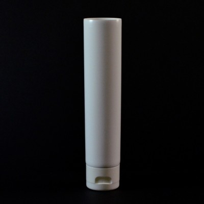 2 oz White MDPE Tube 1 3/8 X 3 3/4 with White Smooth Fliptop - 1836/case